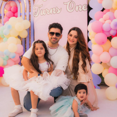 Aiman Khan Daughter Miral’s Face Revealed on Her First Birthday