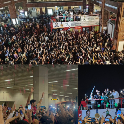 Arshad Nadeem Receives a Hero’s Welcome in Lahore After Victory